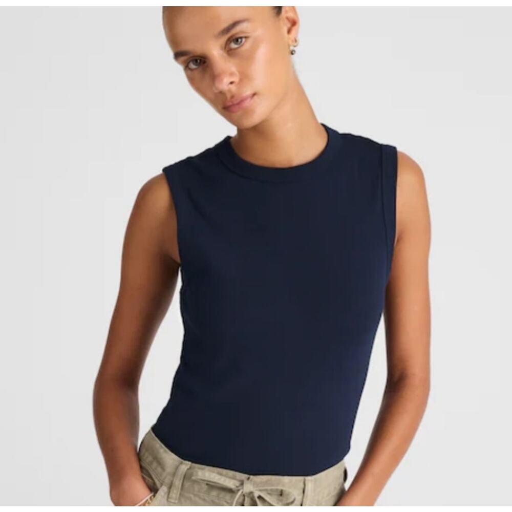 NWT Madewell Compact Shell Tank‎ Blue Size XL